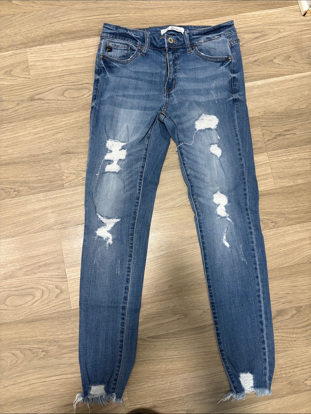 KanCan Distressed Skinny Jeans - Blue